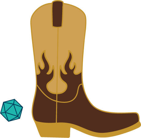 GenCon2025-03: Cowboy Boot - Convention Set Pin 3