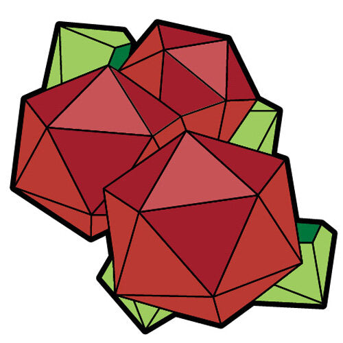 GenCon2021-R01 D20 Roses Rare Pin
