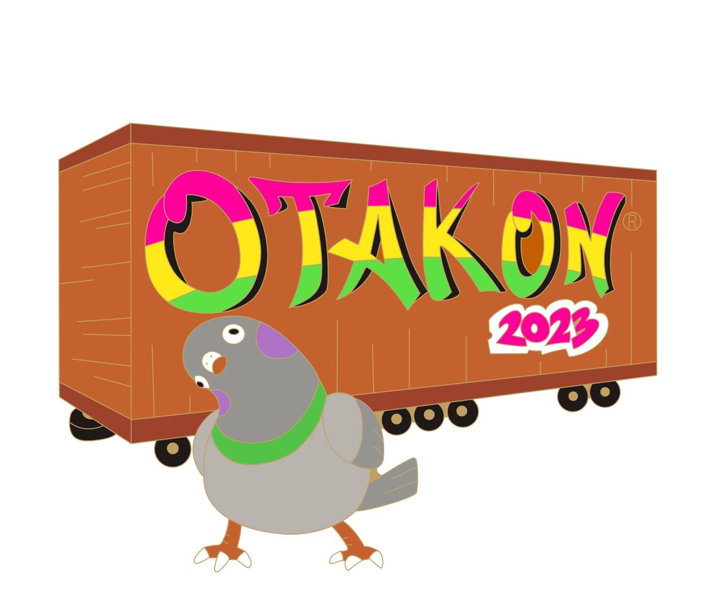 Otakon2023-R01 Pigeon Rare Pin